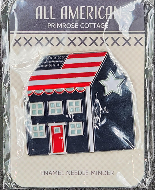 All American Enamel Needle Minder