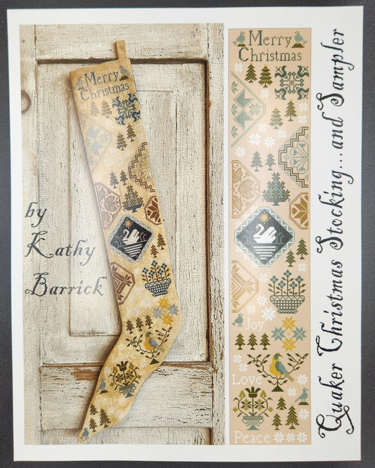 Quaker Christmas Stocking and Sampler