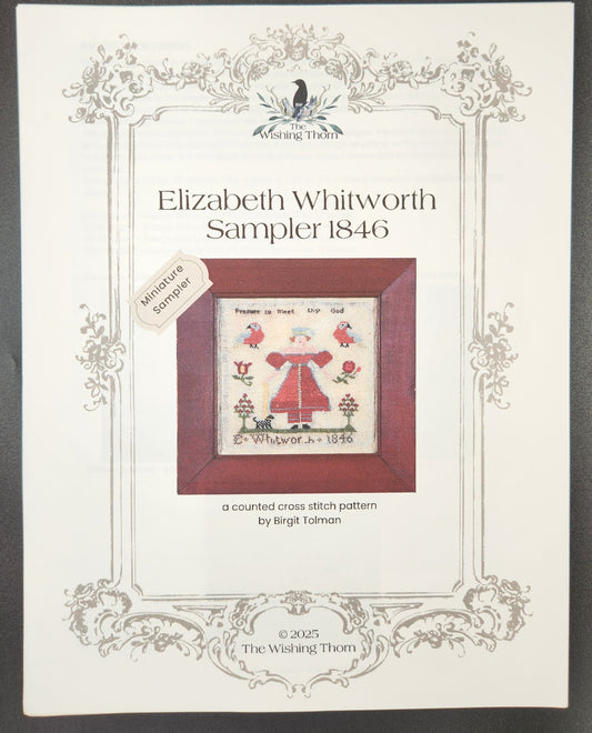 Elizabeth Whitworth Sampler 1846