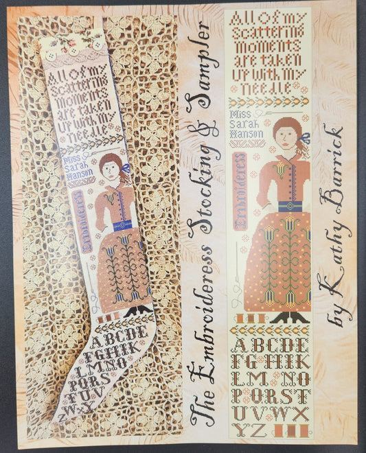 The Embroideress Stocking & Sampler