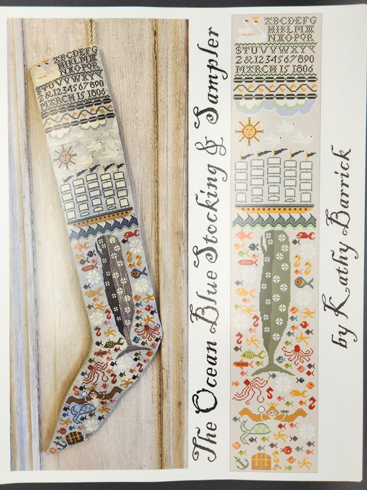 The Ocean Blue Stocking & Sampler