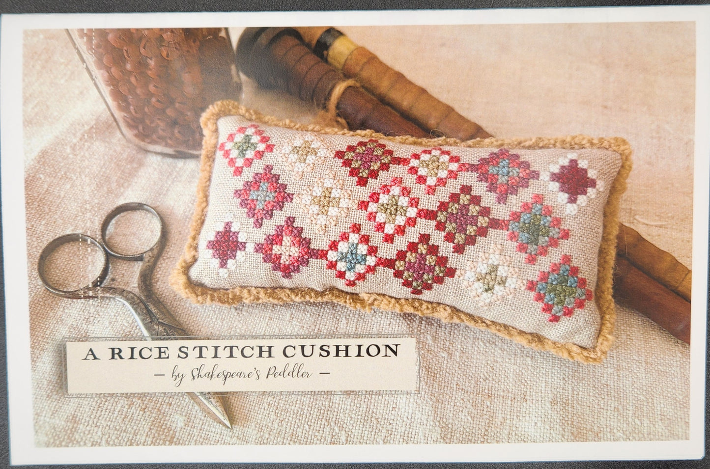 A Rice Stitch Cushion