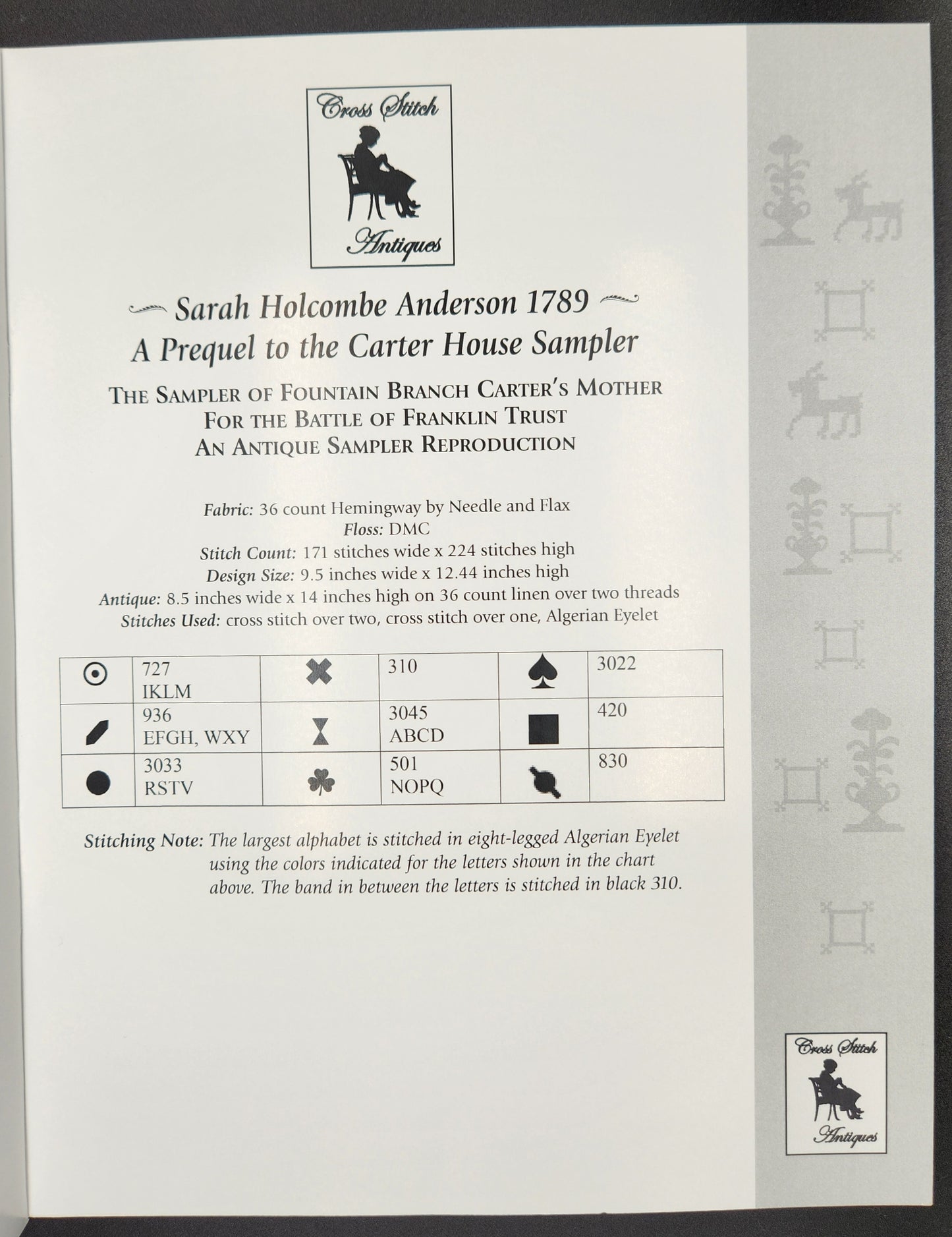 Sarah Holcombe Anderson 1789