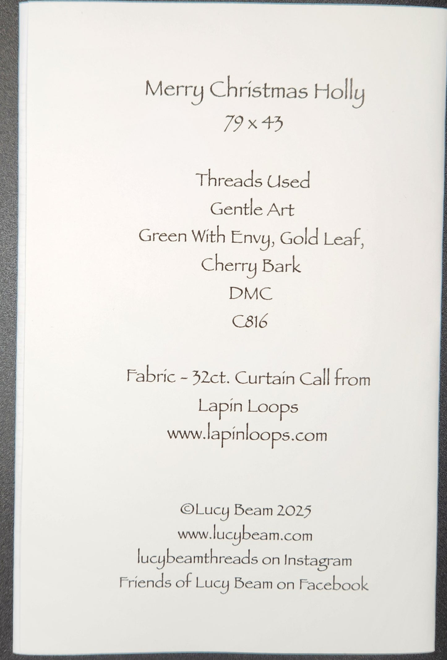 Merry Christmas Holly