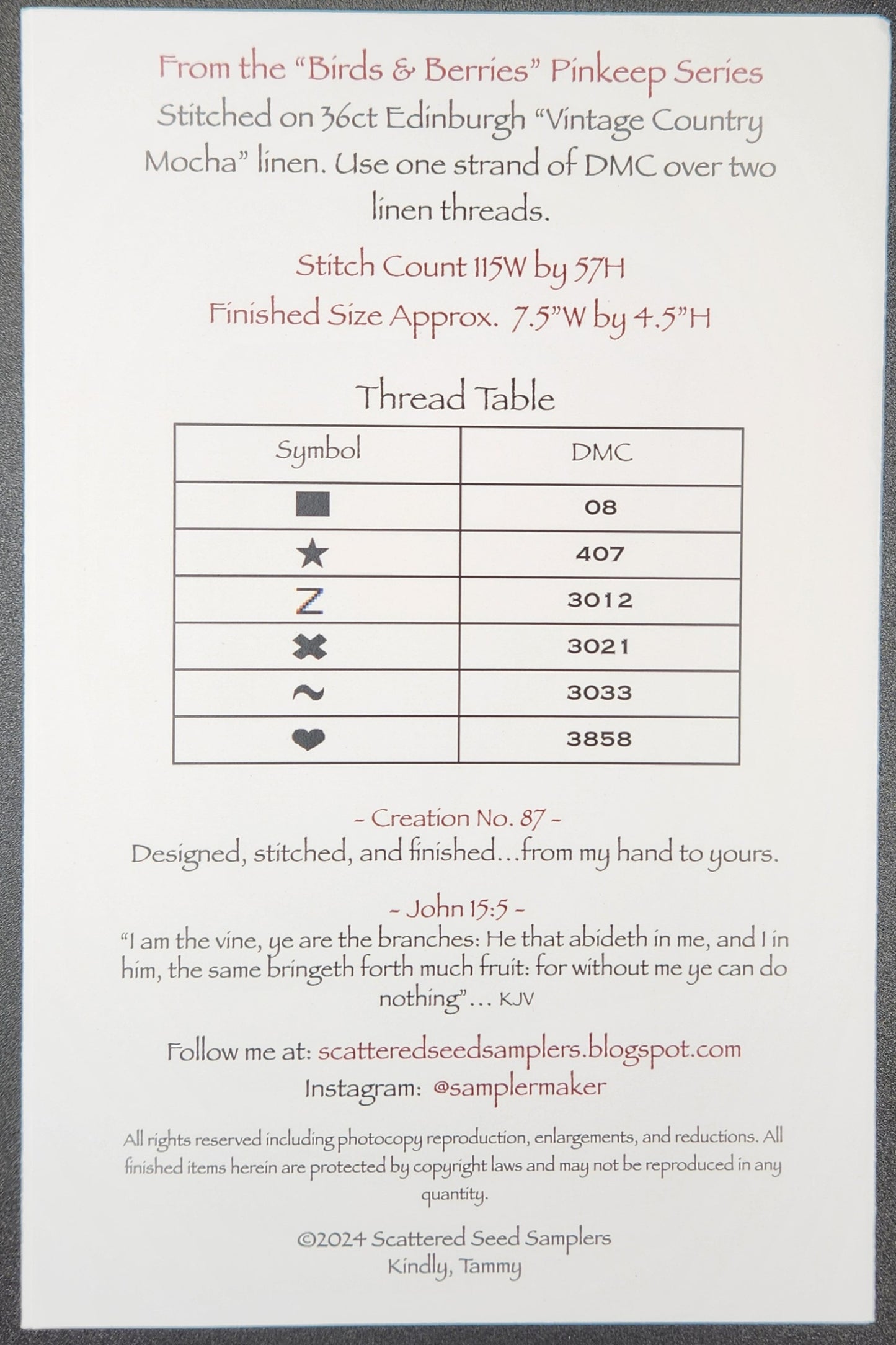 Sweets of the Vine Pinkeep