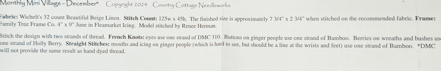 December Mini Village