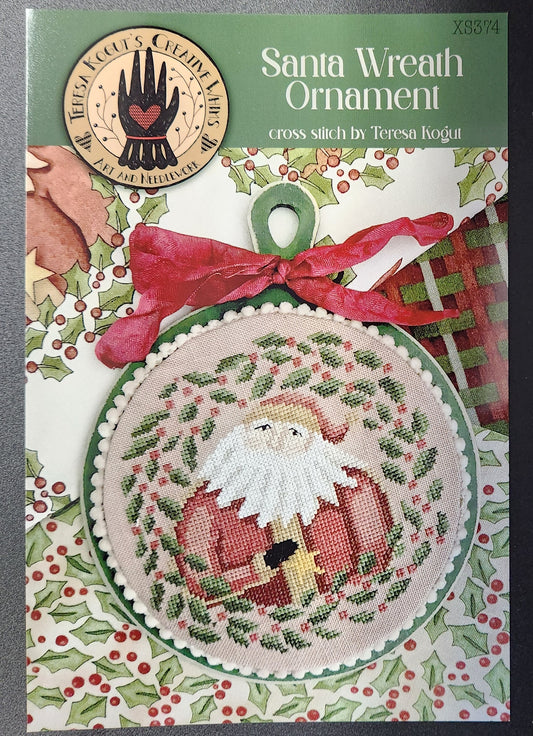 Santa Wreath Ornament