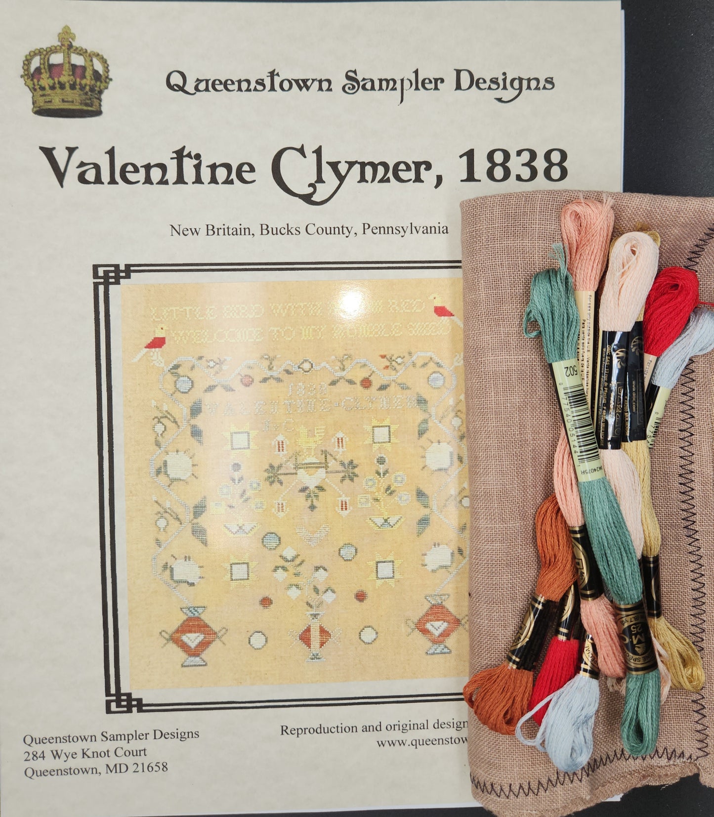 Valentine Clymer, 1838 36ct Kit