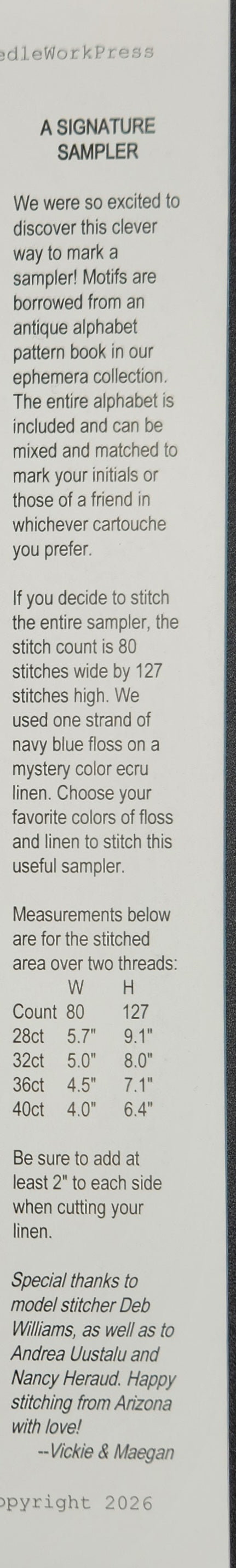 A Signature Sampler