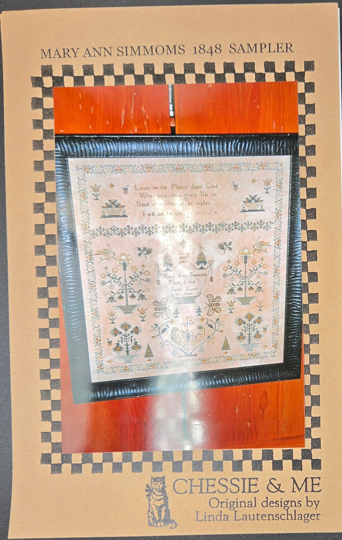 Mary Ann Simmoms 1848 Sampler