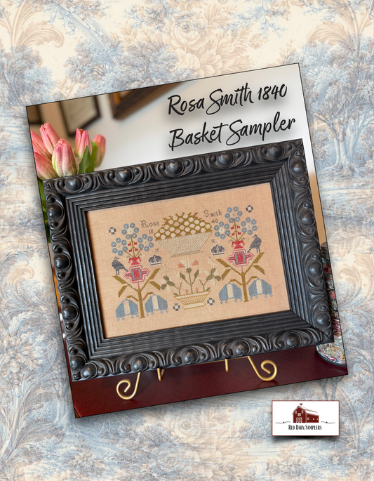 Rosa Smith 1840 Basket Sampler